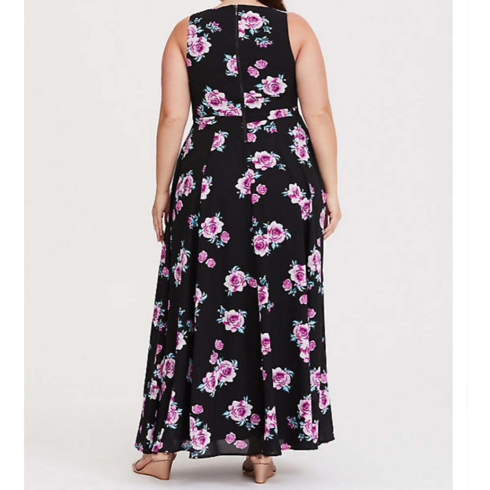 🌵Torrid floral high neck maxi dress 12 - Picture 2 of 3